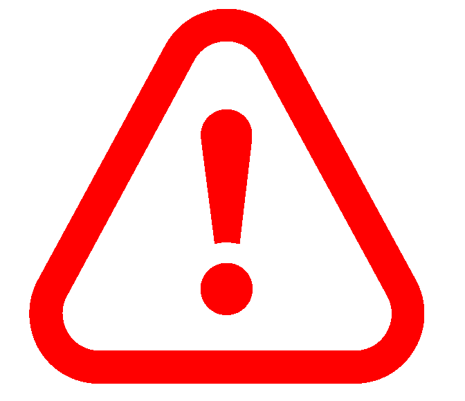 panneau danger rouge